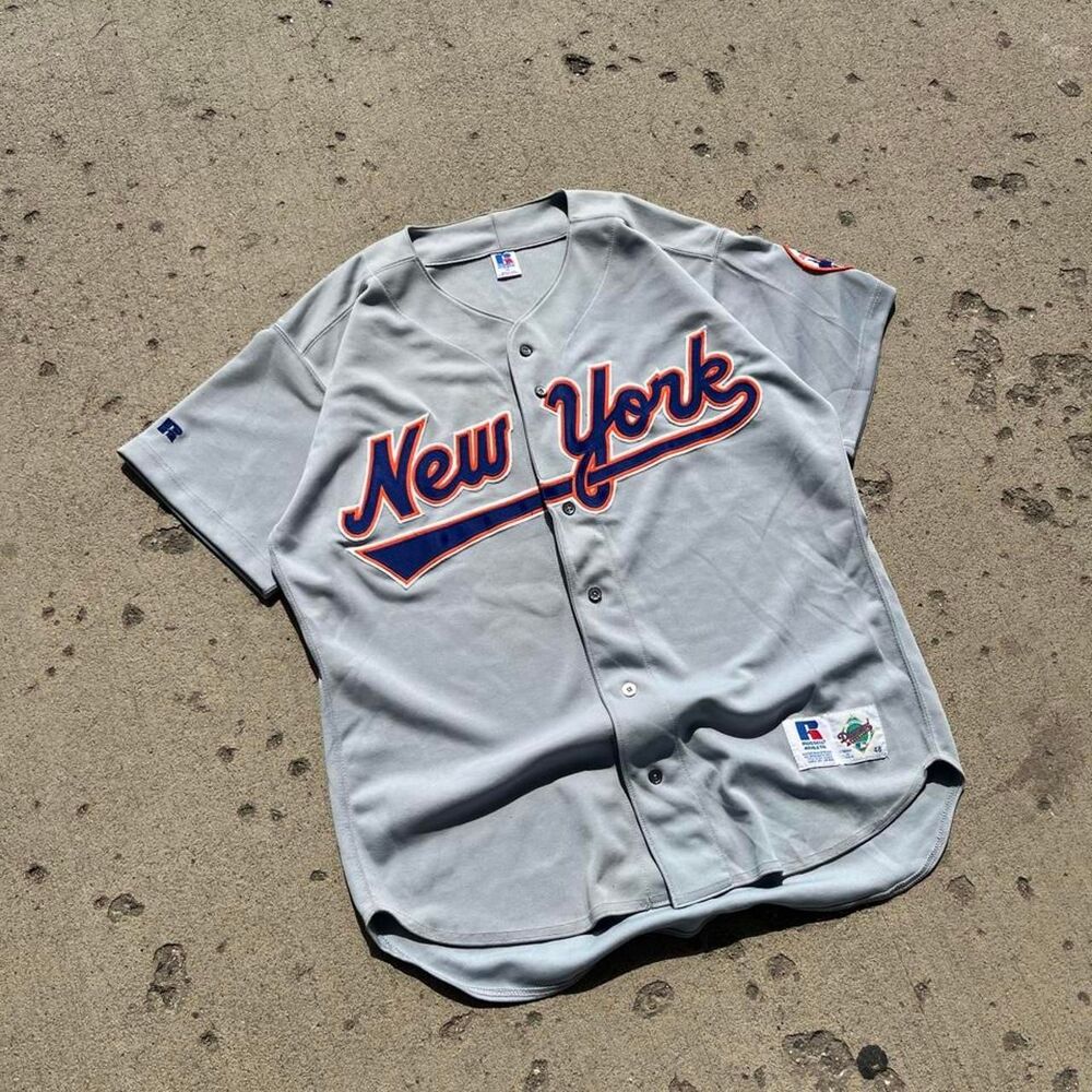 Vintage Russell Athletic New York Mets Diamond Collection Baseball Jersey